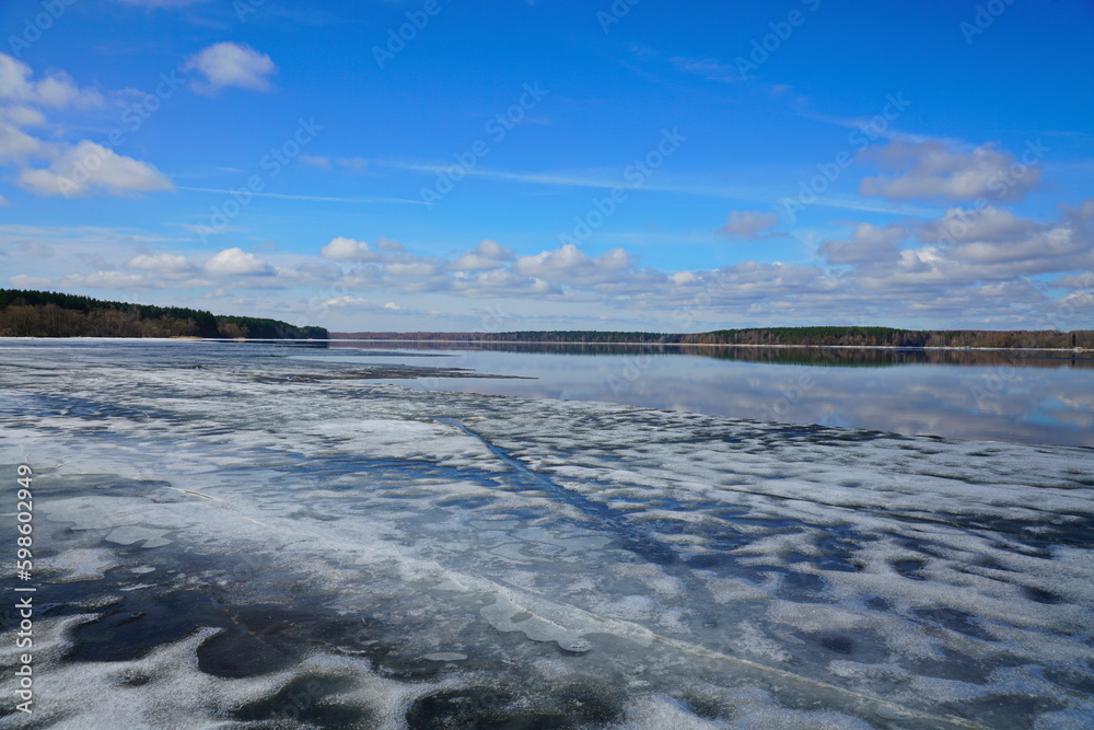 river in the winter