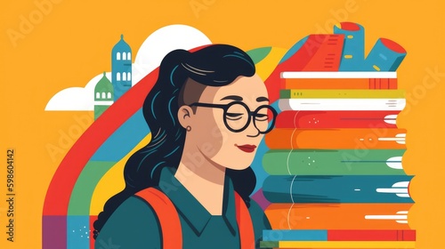 Queer non-binary people going to college to get education