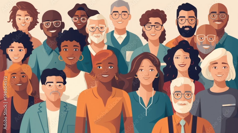 Group of diverse professionals of different ethnics, ages and cultures Group of diverse professionals of different ethnics, ages and cultures
