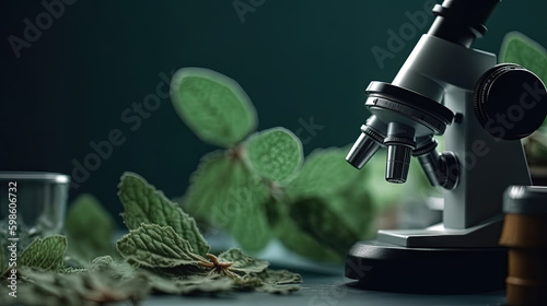 Plants to selection in microbialogical labaratory in dark room (AI Generated)