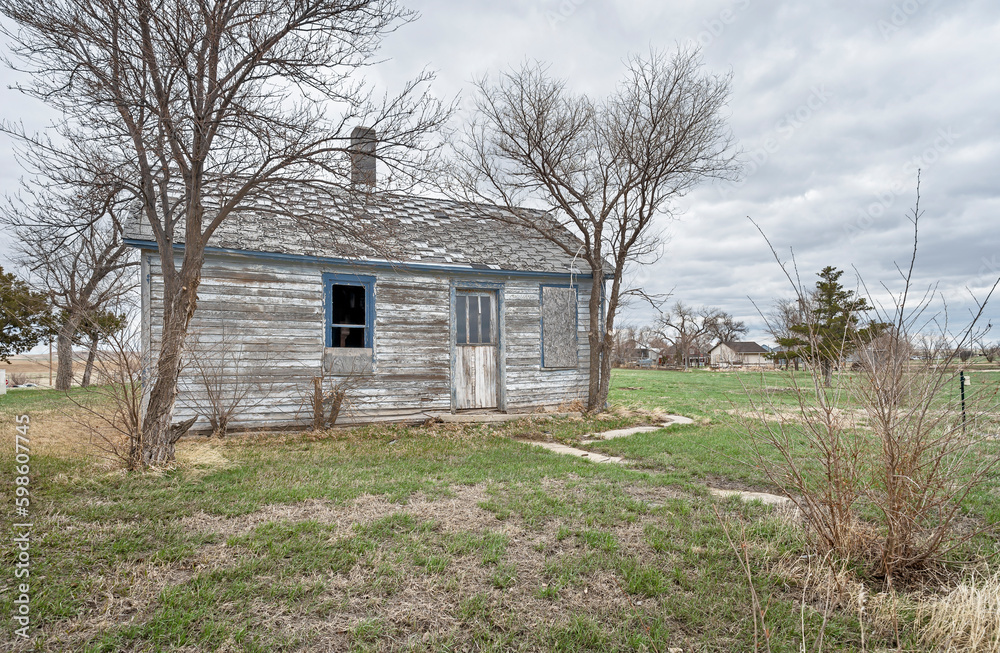 Abandoned house in the town of Quinn, South Dakota, USA Abandoned house in the town of Quinn, South Dakota, USA