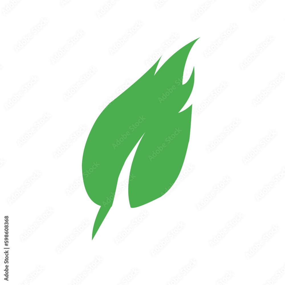 Flat Green Leaf Flat Green Leaf