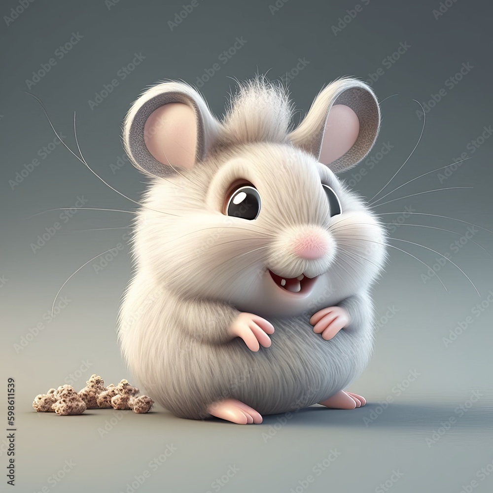 mouse character 3d render Generative AI mouse character 3d render Generative AI