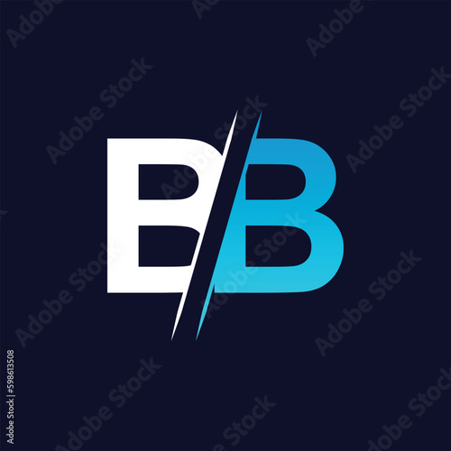 BB letter logo design template elements. BB letter vector logo.