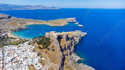 The Acropolis of Lindos in ...