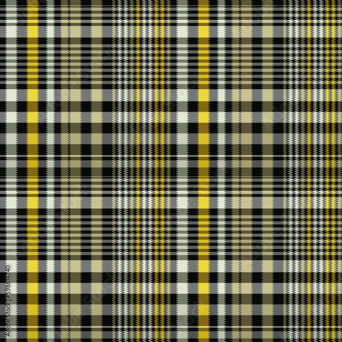 Black, Gray, Khaki and Yellow Checked Pattern