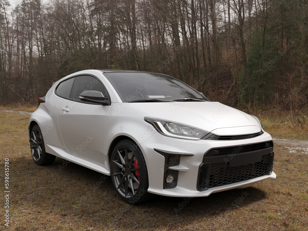 Naklejka premium Sport Car Realistic Render