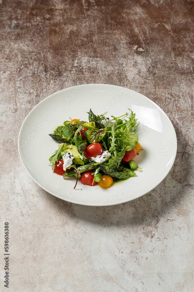 Spring salad with asparagus Spring salad with asparagus