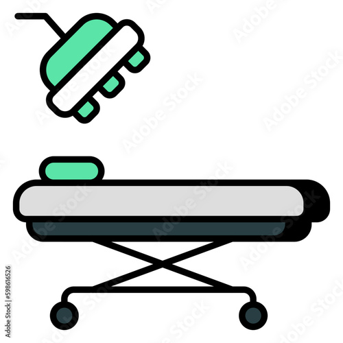 An icon design of operation theater
