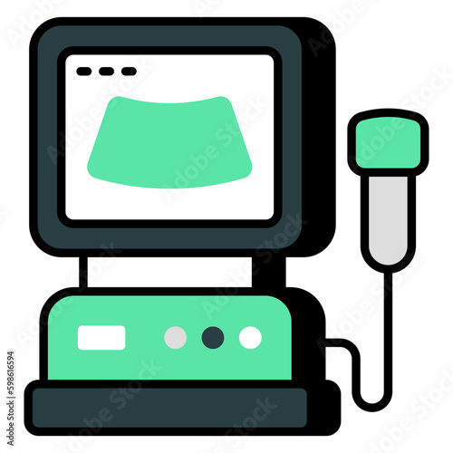 Modern design icon of ultrasound