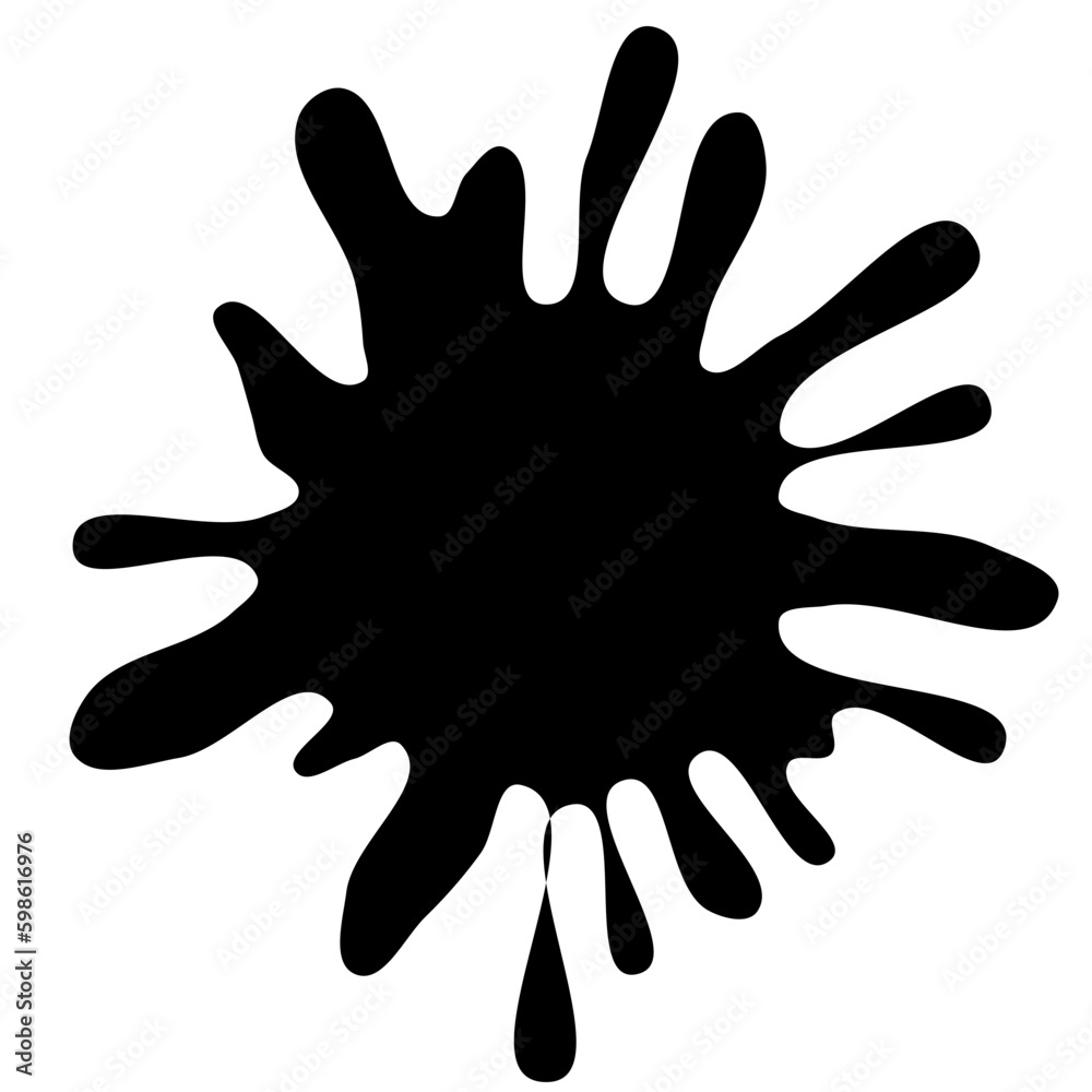 Ink drops and splashes. Blotter spots, liquid paint drip drop splash and ink splatter. Artistic dirty grunge abstract spot vector set. Illustration monochrome drip splash, splat messy inkblot. Vector Ink drops and splashes. Blotter spots, liquid paint drip drop splash and ink splatter. Artistic dirty grunge abstract spot vector set. Illustration monochrome drip splash, splat messy inkblot. Vector