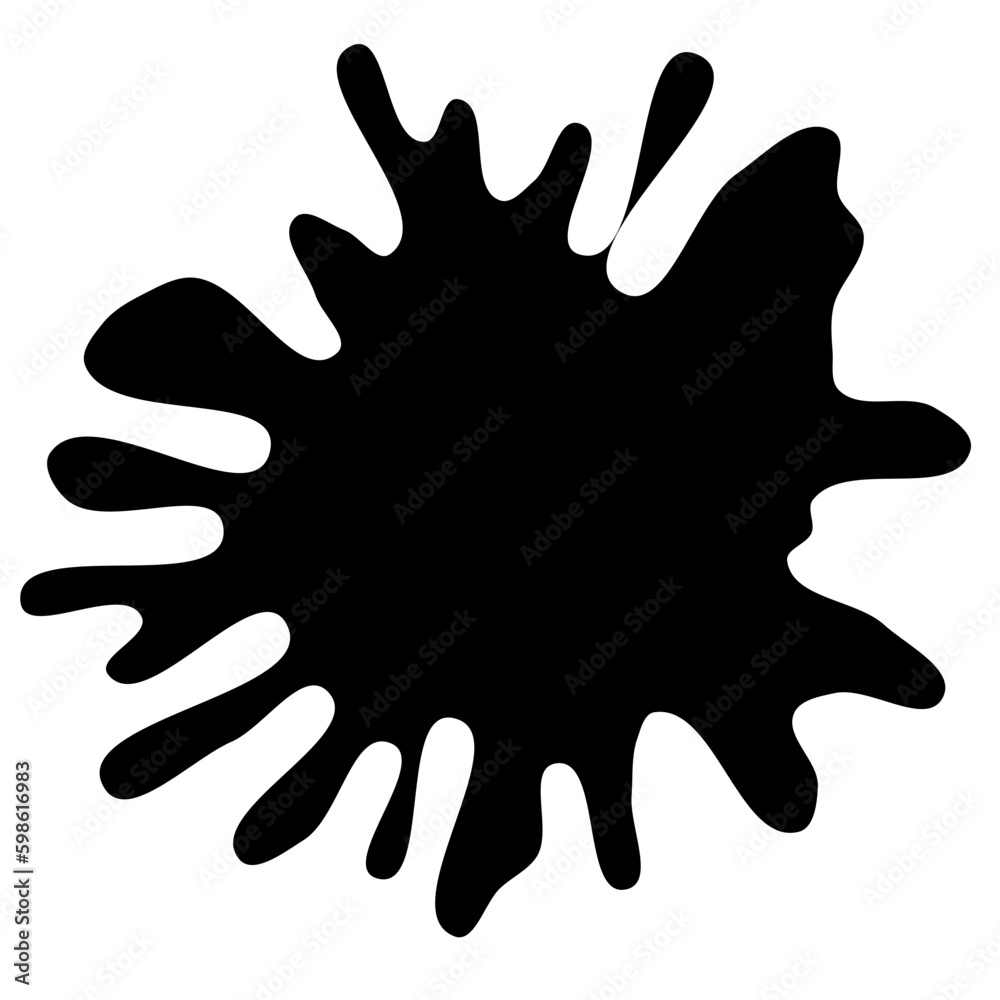 Ink drops and splashes. Blotter spots, liquid paint drip drop splash and ink splatter. Artistic dirty grunge abstract spot vector set. Illustration monochrome drip splash, splat messy inkblot. Vector Ink drops and splashes. Blotter spots, liquid paint drip drop splash and ink splatter. Artistic dirty grunge abstract spot vector set. Illustration monochrome drip splash, splat messy inkblot. Vector