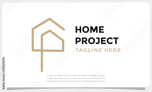 Letter np real estate, realtor, property, construction, house, home, building, or remodeling logo