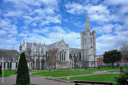 St. Patrick's Cathedral in Dublin, viewed from the adjacent park