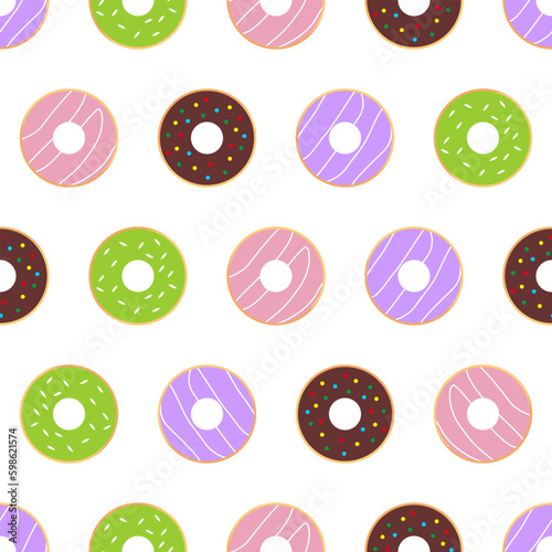 donut seamless pattern