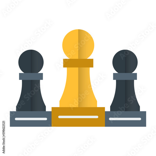 chess pawn on a chessboard
