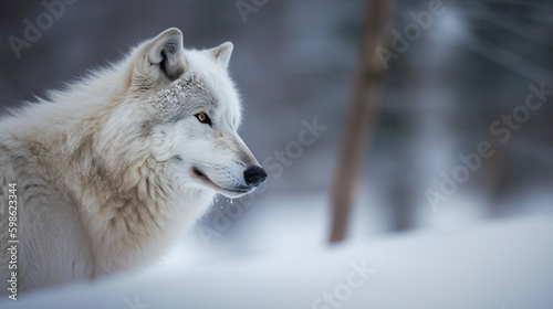 Wolf in snow © Mike