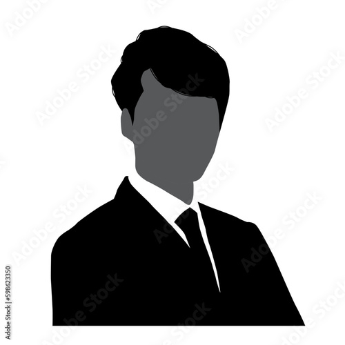 Silhouettes of business man