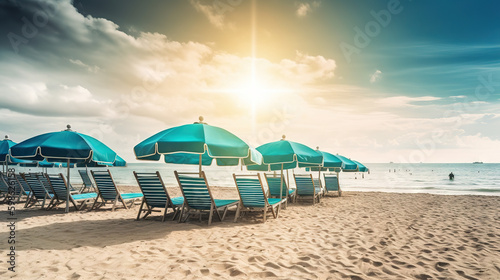 umbrellas on the beach