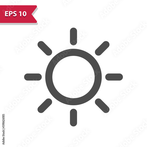 Sun Icon - Weather, Sunny, Summer, Day Vector Icon