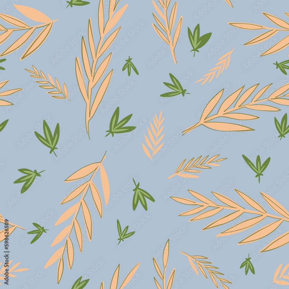 seamless pattern with leaves seamless pattern with leaves