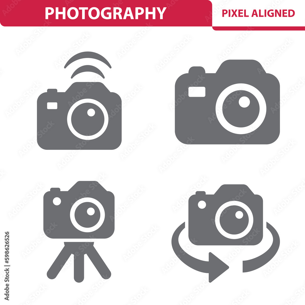 Photography Icons. Photo, Camera Vector Icon