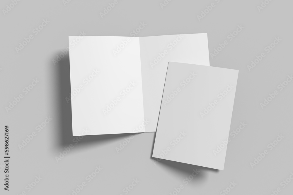 A5 Bifold Brochure Blank Mockup A5 Bifold Brochure Blank Mockup