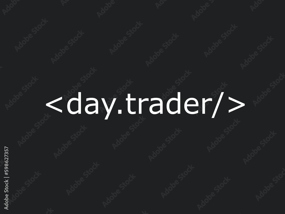 Obraz premium Day trader