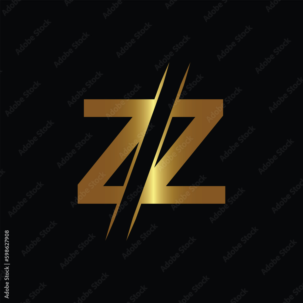 ZZ letter logo design template elements. ZZ letter vector logo. ZZ letter logo design template elements. ZZ letter vector logo.