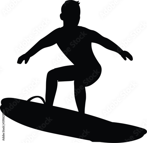 silhouettes of surfers