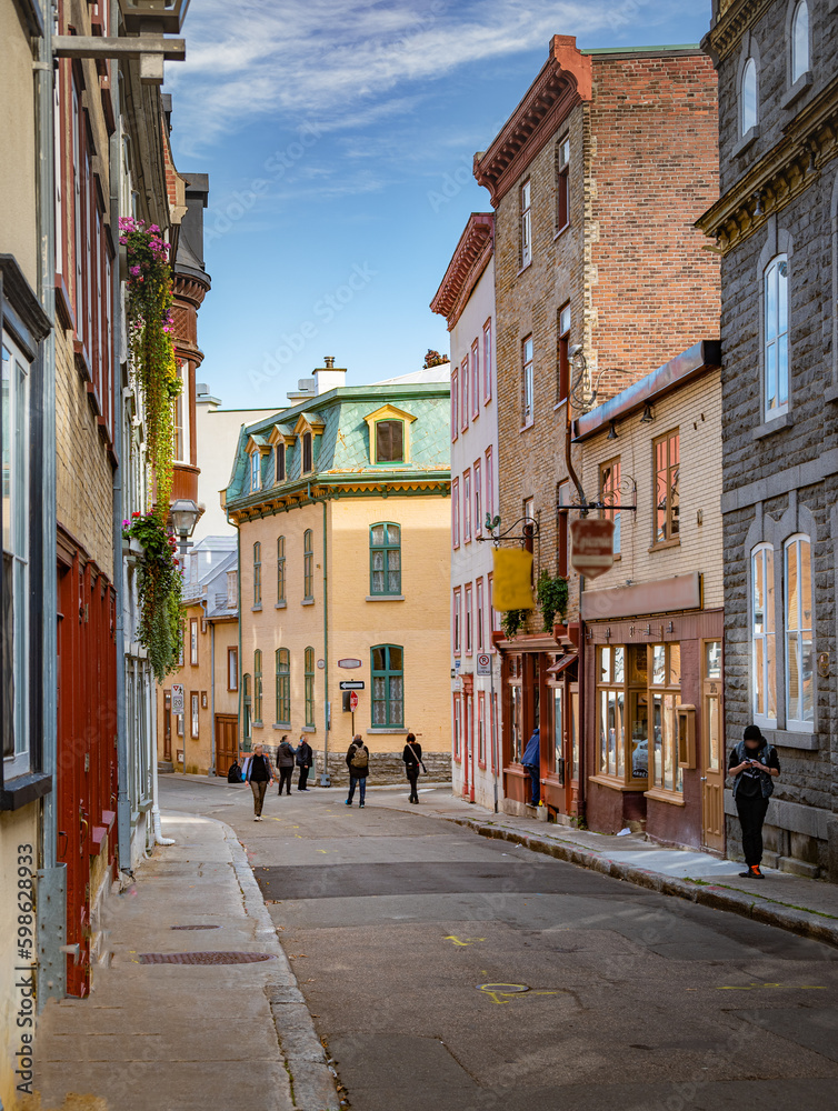 Fototapeta premium Street in Old Town Quebec
