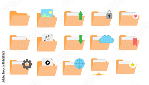 folders and file icon bundle