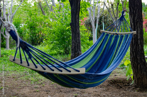 A hammock in a summer forest,resort vacation concept