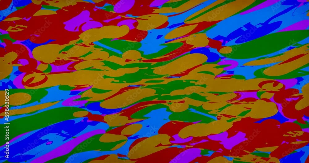 Luminous Landscape - LOOP. Trendy Trippy Psychedelic Background for a Creative Video - a visually interesting and dynamic element for various types of media projects.