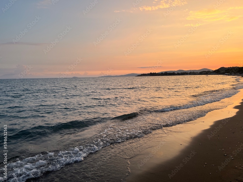 Sunset in the Aegean Sea 