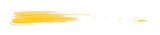 Shiny yellow brush isolated on transparent background. yellow watercolor png