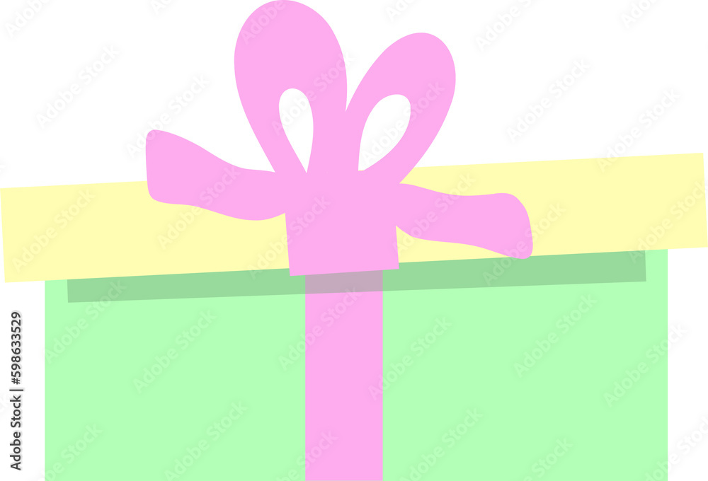 Pastel colours present box Pastel colours present box