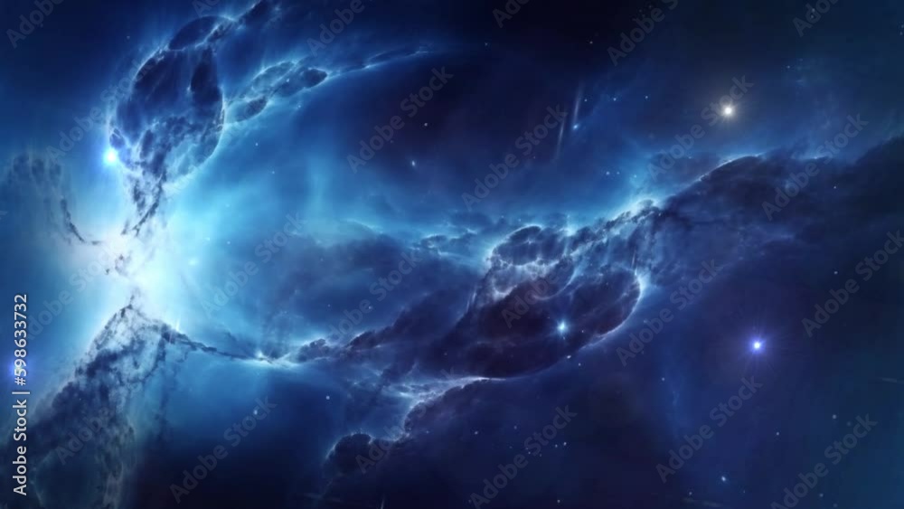Beautiful nebula in space - stars - galaxy - cosmos  - Concept Art 