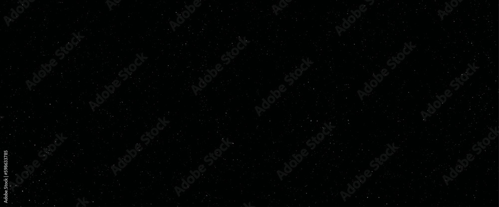Closeup night blue starry sky. Vector image