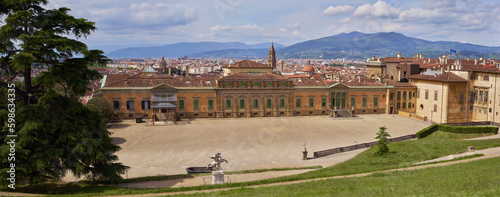 Palazzo Pitti from the Boboli Gardens (Giardino di Boboli) in Florence, Italy
 photo