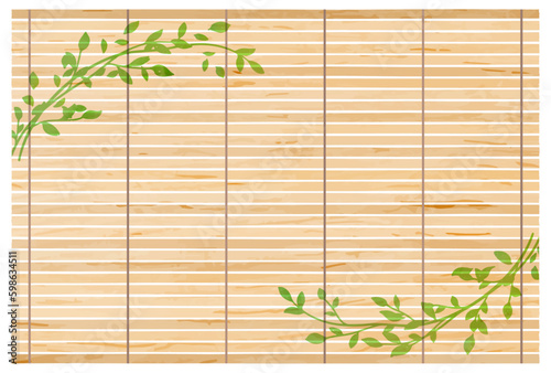 夏の爽やかなすだれの背景素材１