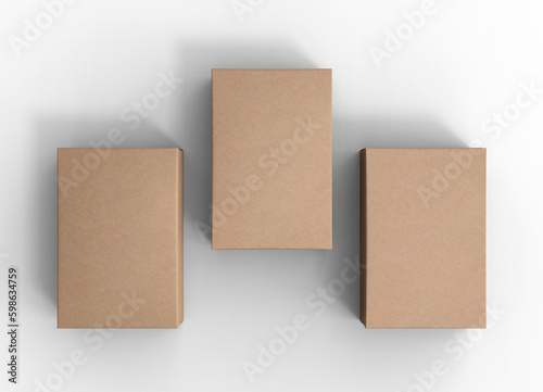 Vertical Paper Box Soap Packaging Mockup for Showcasing Your Product Blank Image Isolated on White