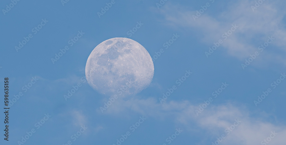 moon and clouds