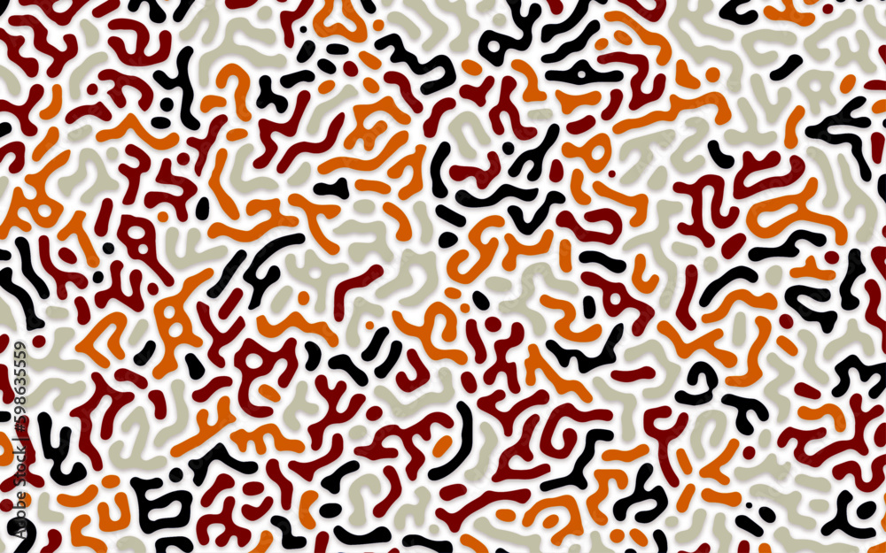 Obraz premium biological vector turing reaction diffusion pattern