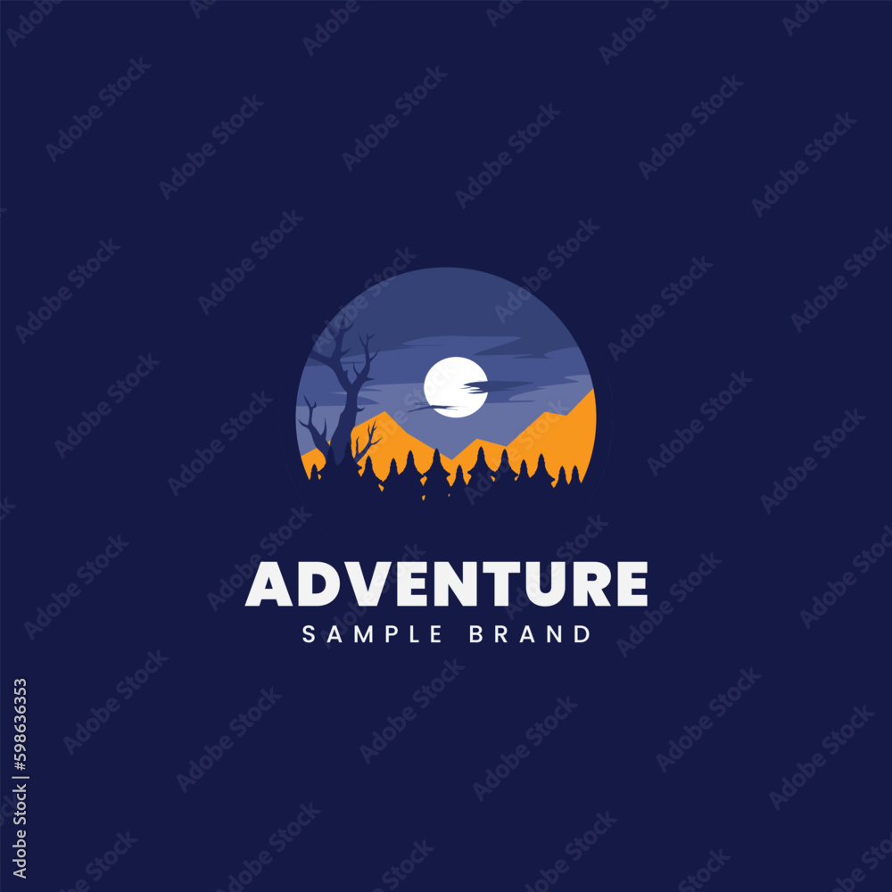 nature adventure logo design