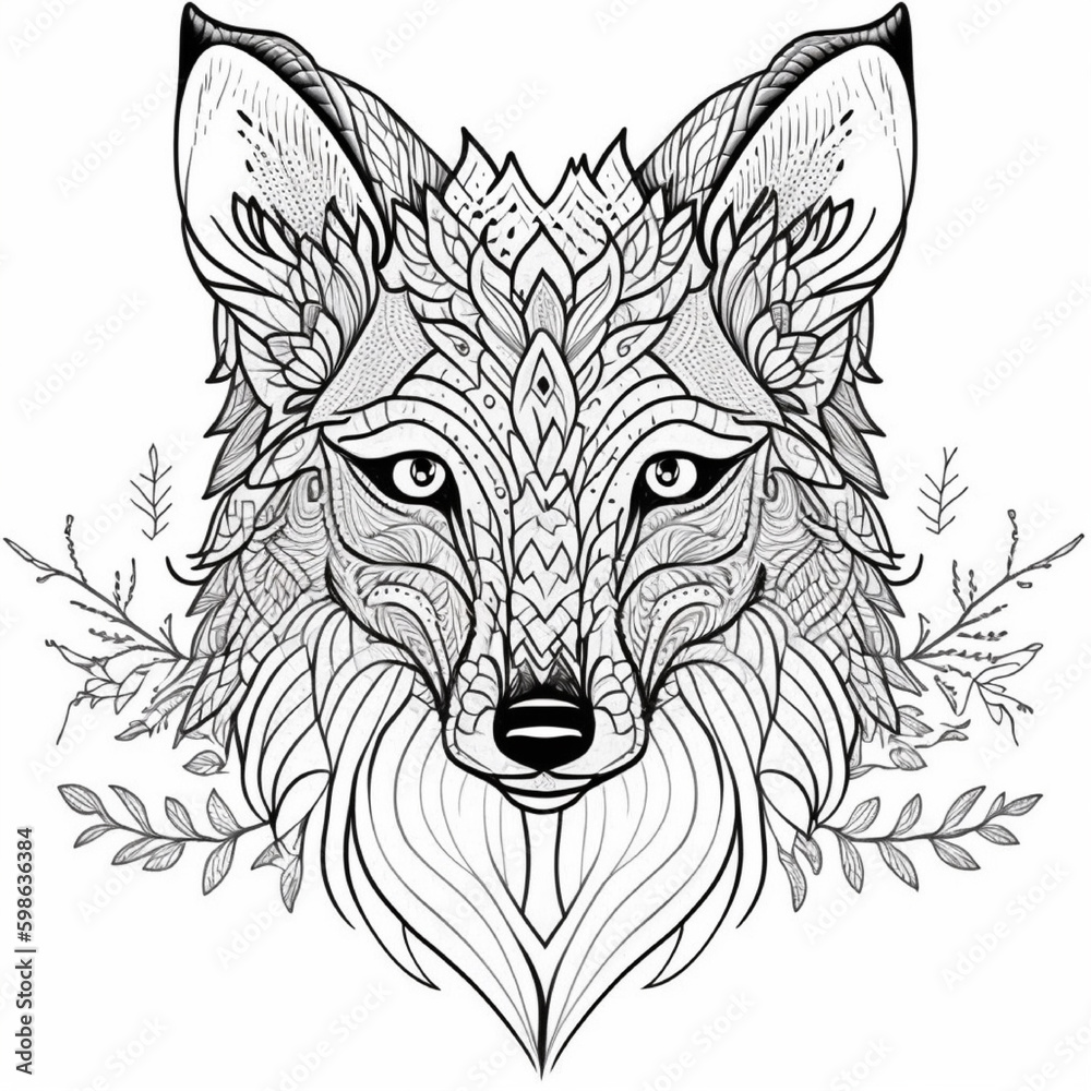 Fototapeta premium Animal tribal style