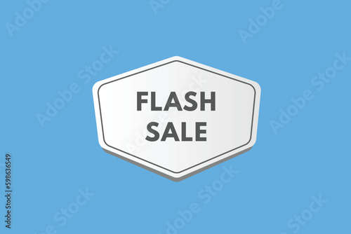 Flash sale text Button. Flash sale Sign Icon Label Sticker Web Buttons