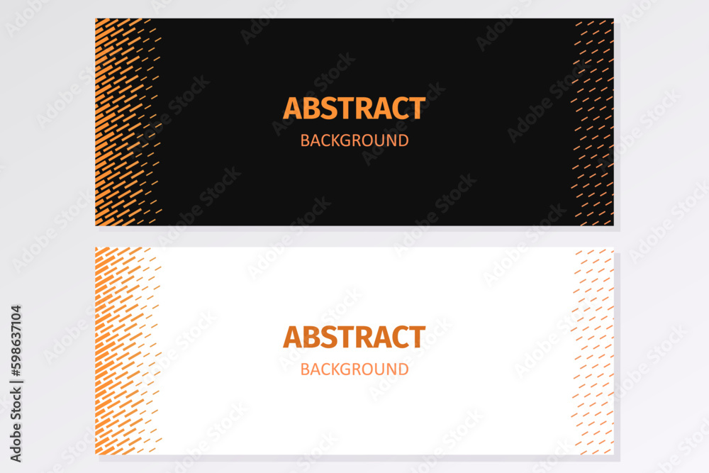 Fototapeta premium Banner with halftone patterrn. Background with geometric shapes.