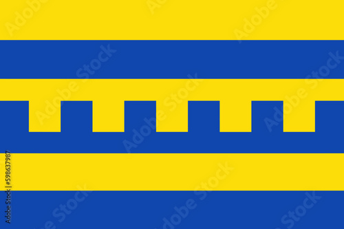 Flag of Harderwijk Municipality (Gelderland or Guelders province, Kingdom of the Netherlands, Holland) Harderwiek