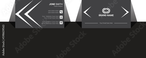 Business Card, Modern business card template, Flat design, Business Card Layout, Double sided business card template, Black business card, White business card design, professional business card
